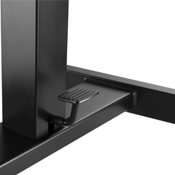 Foot-activated effortless height adjustment