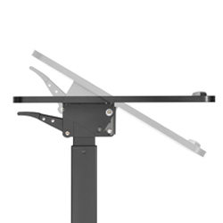 Tiltable desktop provides optimal angles