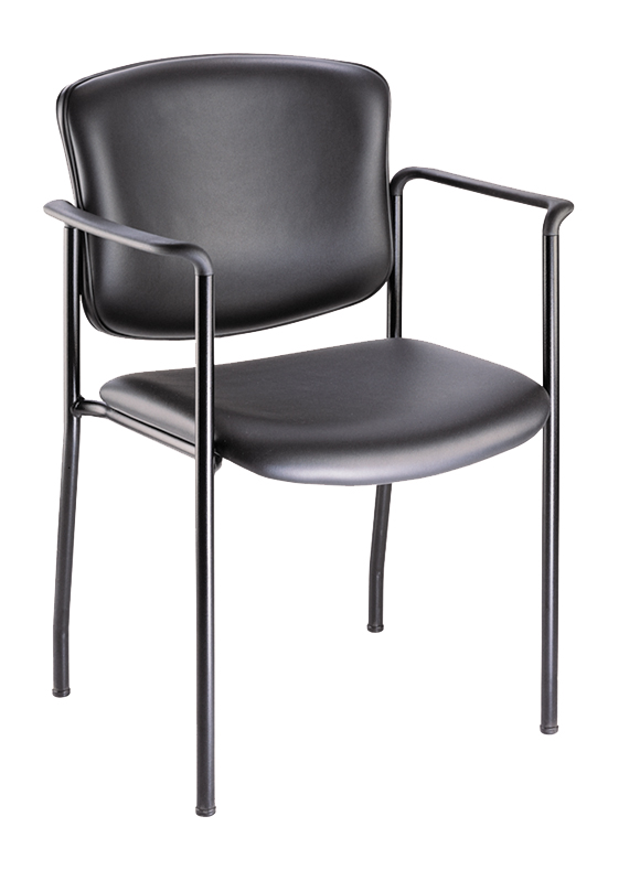 iCentric Stacker with Arms from ergoCentric. Equipped with Black Frame and Black Seat